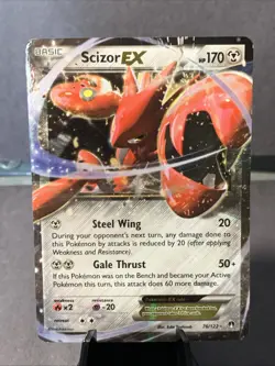 Pokemon TCG Scizor EX #76/122 XY BREAKpoint Holo Ultra Rare 2016 - Image 1