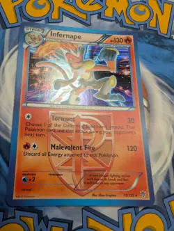 Pokemon TCG Infernape 17/135 Plasma Storm Holo NM - Image 1