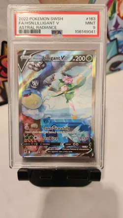 PSA 9 HISUIAN LILLIGANT V 163 ASTRAL RADIANCE ART RARE POKEMON MINT - Image 1