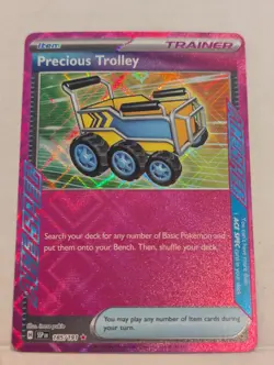 Precious Trolley 185/191 Sv08: Surging Sparks Holo free shipping pokemon TCG - Image 1