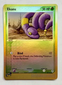 Ekans - 64/100 EX Sandstorm 2003 - E Reader - Pokemon TCG - NM Reverse Holo - Image 1
