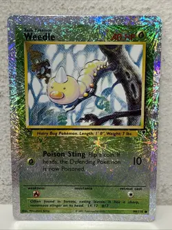 2002 Pokemon Card Weedle 99/110 Legendary Collection Reverse Holo - Image 1