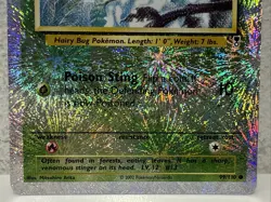 2002 Pokemon Card Weedle 99/110 Legendary Collection Reverse Holo - Image 3