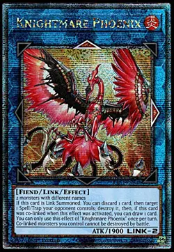 Knightmare Phoenix RA03-EN042 (Quarter Century Secret Rare) NM Yu-Gi-Oh! TCG - Image 3