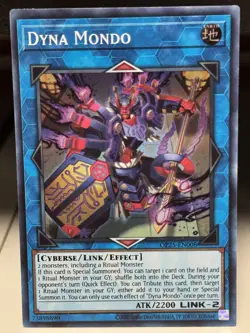 Yugioh! Dyna Mondo - OP25-EN008 - Super Rare - Unlimited Edition Near Mint, Engl - Image 1