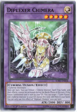 Yugioh - Diplexer Chimera SOFU-EN038 1st Edition - Soul Fusion - Image 1