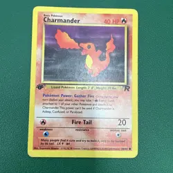 DARK CHARMANDER - 50/82 - 1st Edition Team Rocket Pokemon Card LP - Image 1