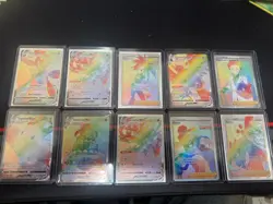 Pokemon TCG Rainbow Secret Rare Card Lot NM - Image 1