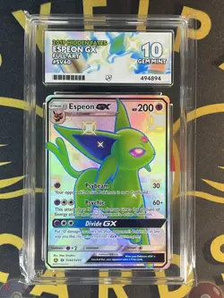Espeon GX - SV60/SV94 - Hidden Fates - ACE Perfect 10 - English Pokemon Card - Image 1