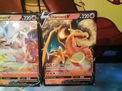 Pokemon tcg charizard and reshiram v ultra rare cards pokemon tcg - Image 3