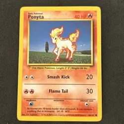 Ponyta 60/102 Base Set Regular Nice Card Never Played (Mint) - Image 1