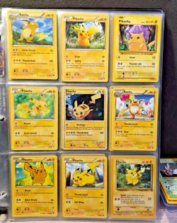 Pikachu & Raichu 9-Card Lot w/ 2010 HGSS03 Black Star Promo Pokemon TCG WOTC 2 - Image 1