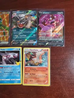 Pokemon 5 Card Lot Holos EX, V And Rare Cards , Great Value Set Building Lot18 - Image 3