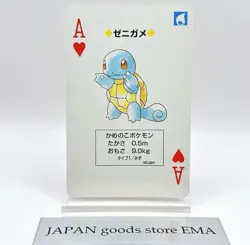 ◆Order items◆ Squirtle Pokemon Red Charizard Playing Cards Poker 1996 - Image 1