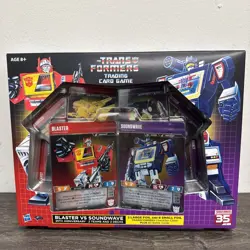 SDCC exclusive 2019 Transformers Trading Card Game BLASTER v. SOUNDWAVE Hasbro - Image 1