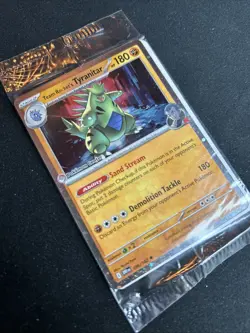 Pokemon TCG Team Rockets Tyranitar Card Pokemon Center Stamped, 096/182 Sealed - Image 2