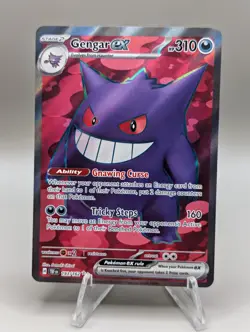Pokemon TCG Gengar EX Temporal Forces 193/162 Full Art Ultra Rare Card - Image 1