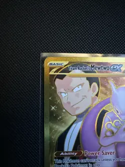 Pokemon TCG Mewtwo EX Team Rockets Hyper Rare Card 240/182 Destined Rivals - Image 2