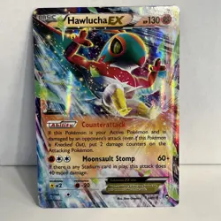 Pokemon TCG Hawlucha EX 64/111 XY-Furious Fists Holo Card - Image 1