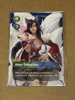 Ahri- Nine-Tailed Fox -Riftbound Metal Card Promo 1/35 Regional Exclusive - Image 1