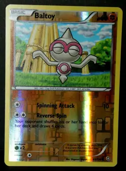 Reverse Holo BALTOY 63/124 Dragon Exalted 2012 Pokemon Card in Penny Sleeve - Image 1