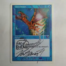 MTG 4x Unsummon 7th Edition - Signed and Altered by Artist Ron Spencer (Silver) - Image 3