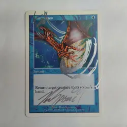 MTG 4x Unsummon 7th Edition - Signed and Altered by Artist Ron Spencer (Silver) - Image 5