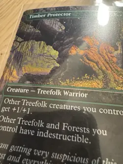 Timber Protector Borderless Commander: The Lord of the Rings Magic MTG Foil ! - Image 2