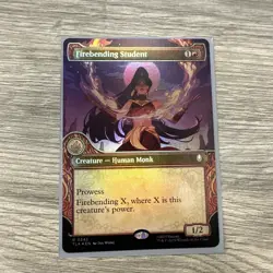 1x (342) Firebending Student - FOIL - SHOWCASE ELEMENTAL FRAME MTG Avatar: The L - Image 1