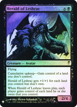 MTG Herald of Leshrac Coldsnap Foil NM - Image 1