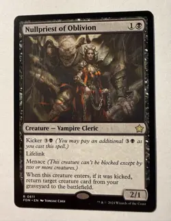 Nullpriest of Oblivion0611 | Magic the Gathering MTG | Foundations | Rare | NM - Image 1