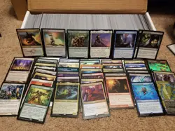 1000+ MTG Bulk Lot - Mostly Rares, Uncommons, Foils, and Multi-Color Lands - Image 1