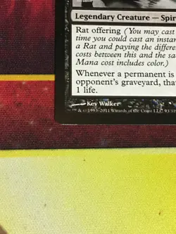 C6456 MTG MAGIC THRASHING WUMPUS 166 PATRON OF THE NEZUMI 93 LP RARE - Image 5