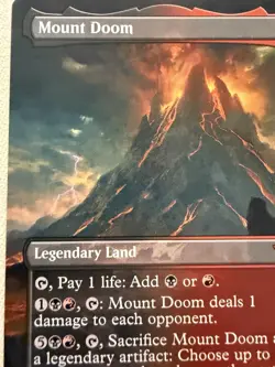 Mount Doom (Borderless) - LOTR Mythic MTG NM ?? Tolkien - Image 3