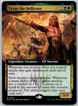 Tyvar the Bellicose (Extended Art) M March of the Machine: The Aftermath 183 LP - Image 1