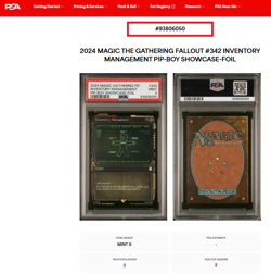 2024 MTG Magic The Gathering Fallout Showcase Foil Inventory Management PSA 9 - Image 3