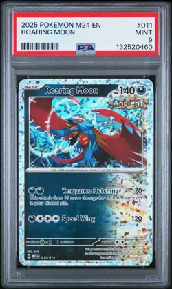 2025 POKEMON M24 EN-MCDONALD'S COLLECTION 011 ROARING MOON PSA 9 - Image 1