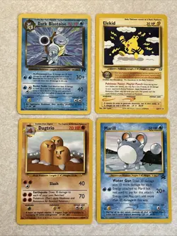 Pokemon Vintage 1999 Rare Promo Card Lot x4 Non Holo NM Blastoise Elekid WOTC ?? - Image 1
