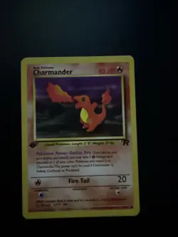 Pokemon TCG Charmander 50/82 1st Edition Team Rocket LP - Image 1