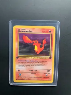 POKEMON TCG - TEAM ROCKET SET - CHARMANDER - 1ST EDITION 50/82 - Image 1