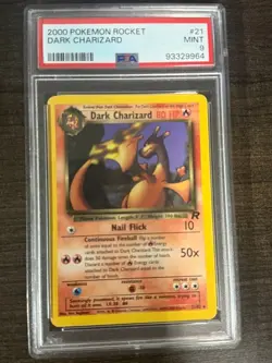 2000 Pokemon Rocket Dark Charizard - PSA 9 Mint - Image 1