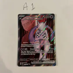 Pokemon TCG - Team Rocket's Mewtwo EX 213/182 Destined Rivals - NEAR MINT - Image 1
