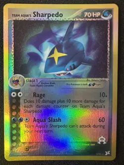 Pokemon TCG Vintage 2004 Team Aqua's Sharpedo 5/95 Reverse Holo Nm - Image 1