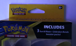 Pokemon Sun & Moon Unbroken Bonds 3-Pack Hanger Box Brand New Factory Sealed TCG - Image 3