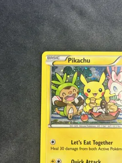 Pokemon Pikachu (XY95 Black Star Promo Holo Rare)-Let’s Eat Together 2016-NM/LP - Image 3