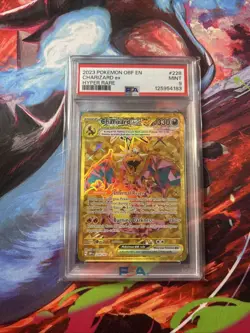 2023 Pokemon OBF EN Obsidian Flames Charizard Ex Hyper Rare #228/197 PSA 9 Mint - Image 1