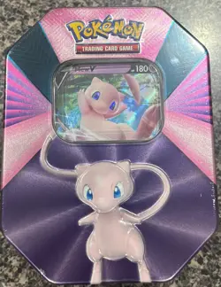 Pokemon TCG Mew V Forces Tin - New & Factory Sealed - 4 packs + Holo Promo - Image 1