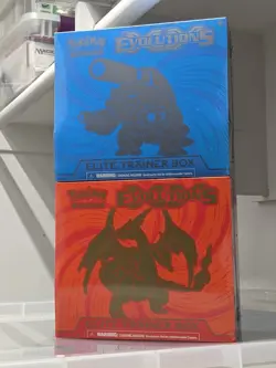 Pokemon XY Evolutions Elite Trainer Box ETB Blastoise & Charizard Set SEALED - Image 1