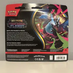 Pokemon TCG Mega Evolution Phantasmal Flames 3-Pack Blister Weavile Promo - Image 2