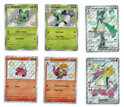 Shiny Sprigatito, Fuecoco, Quaxly Full Lines Pokemon TCG Promos - SVP076-SVP084 - Image 1